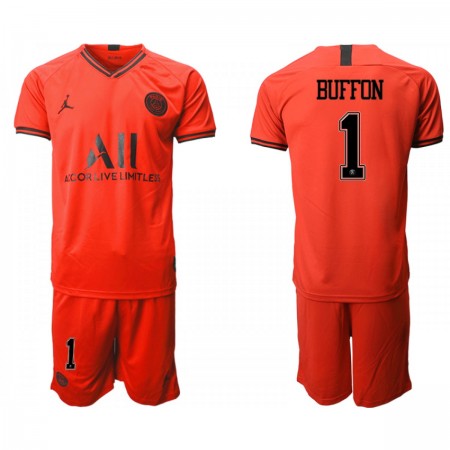 Billiga Fotbollströjor Paris Saint-Germain BUFFON 1 Barn Borta tröja 2019/20 Kortärmad